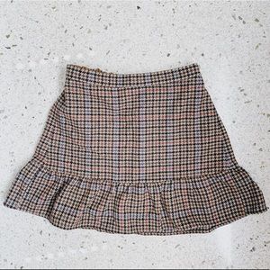 J. Crew Houndstooth Skirt